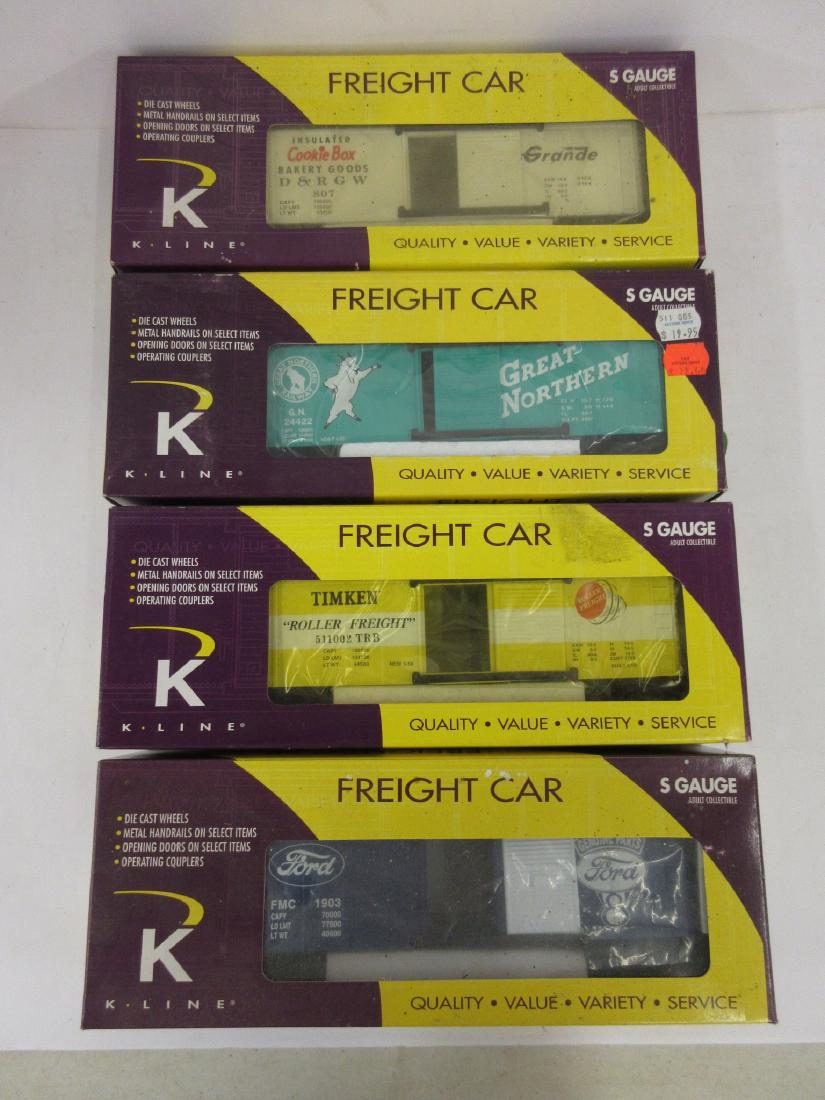 K-LINE S GAUGE 4PC LOT D&RGW, GN , TIMKEN, FORD (1 of 2)
