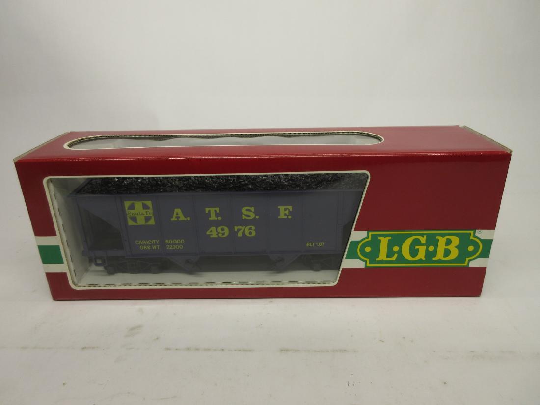 LGB G SCALE 4076 D 02 SANTA FE HOPPER OB: LGB G SCALE 4076 D 02 SANTA FE HOPPER OB MINT IN BOX