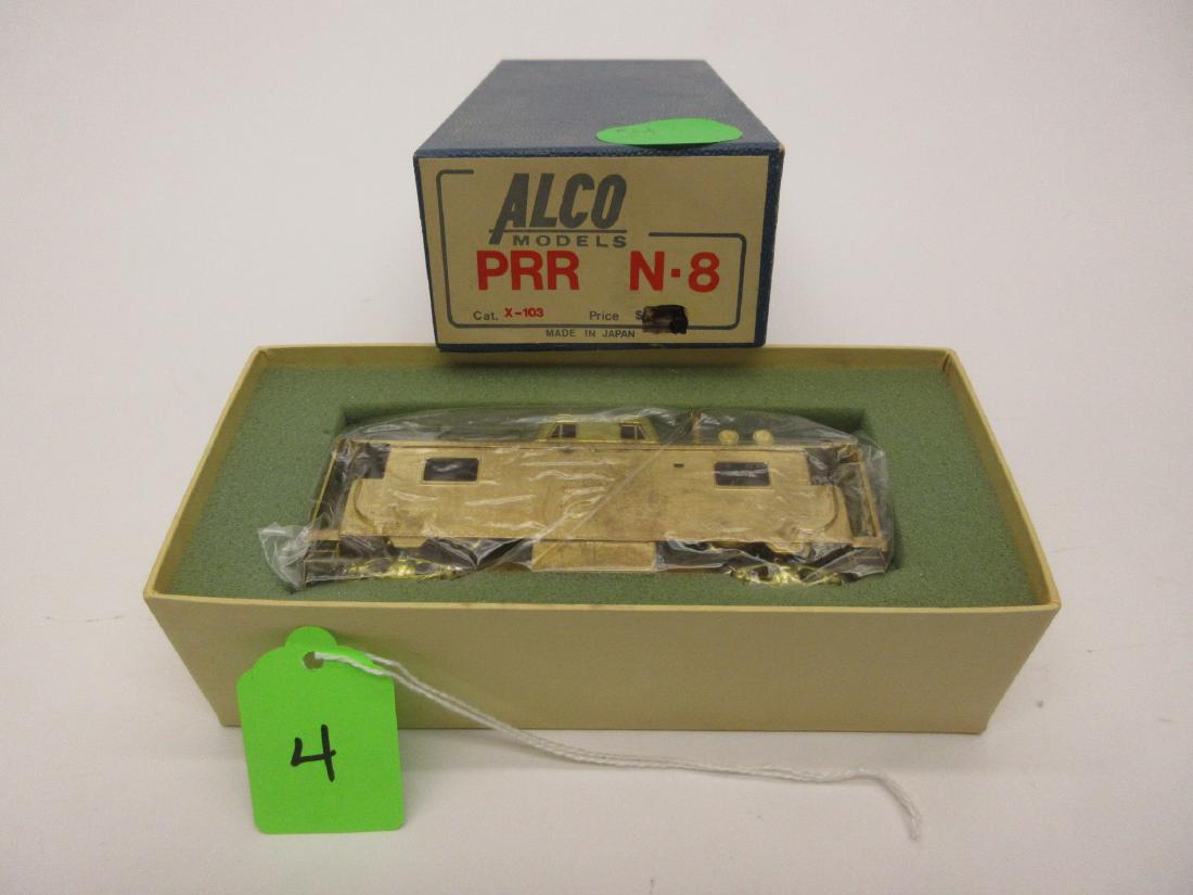 ALCO MODELS PRR N-8 CABOOSE CAT.X-103 OB HO SCALE: ALCO MODELS PRR N-8 CABOOSE CAT.X-103 OB HO SCALE UNPAINTED COMPLETE LIKE NEW IN ORIGINAL BOX