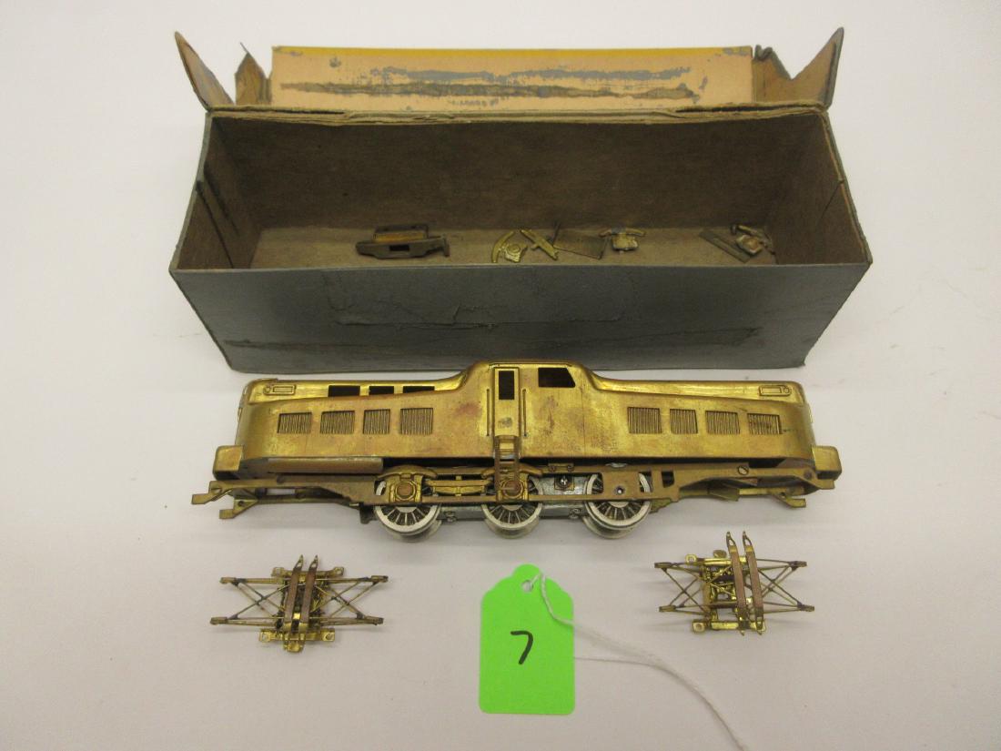 BRASS PRR P-5A ELECTRIC OUTLINE LOCOMOTIVE NEEDS TLC: BRASS PRR P-5A ELECTRIC OUTLINE LOCOMOTIVE NEEDS TLC MISSING FRONT AND REAR TRUCKS NO COUPLERS SHELL NEEDS TO BE ATTACHED TO FRAME NEEDS SOME TRIM ATTACHED TO FRAME