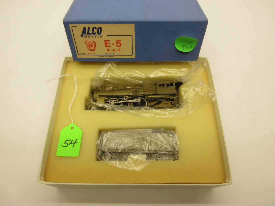 ALCO MODELS PRR E-5 CAT NO. S-115 4-4-2 LOCO AND TENDER: ALCO MODELS PRR E-5 CAT NO. S-115 4-4-2 LOCO AND TENDER MINT IN BOX