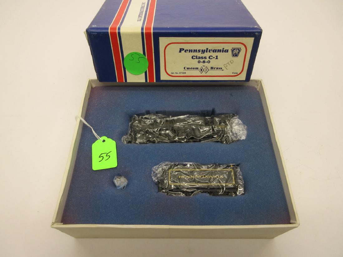 CUSTOM BRASS PRR CLASS C-1 0-8-0 LOCO & TENDER OB: CUSTOM BRASS PRR CLASS C-1 0-8-0 LOCO & TENDER OB NICELY PAINTED MINT IN BOX