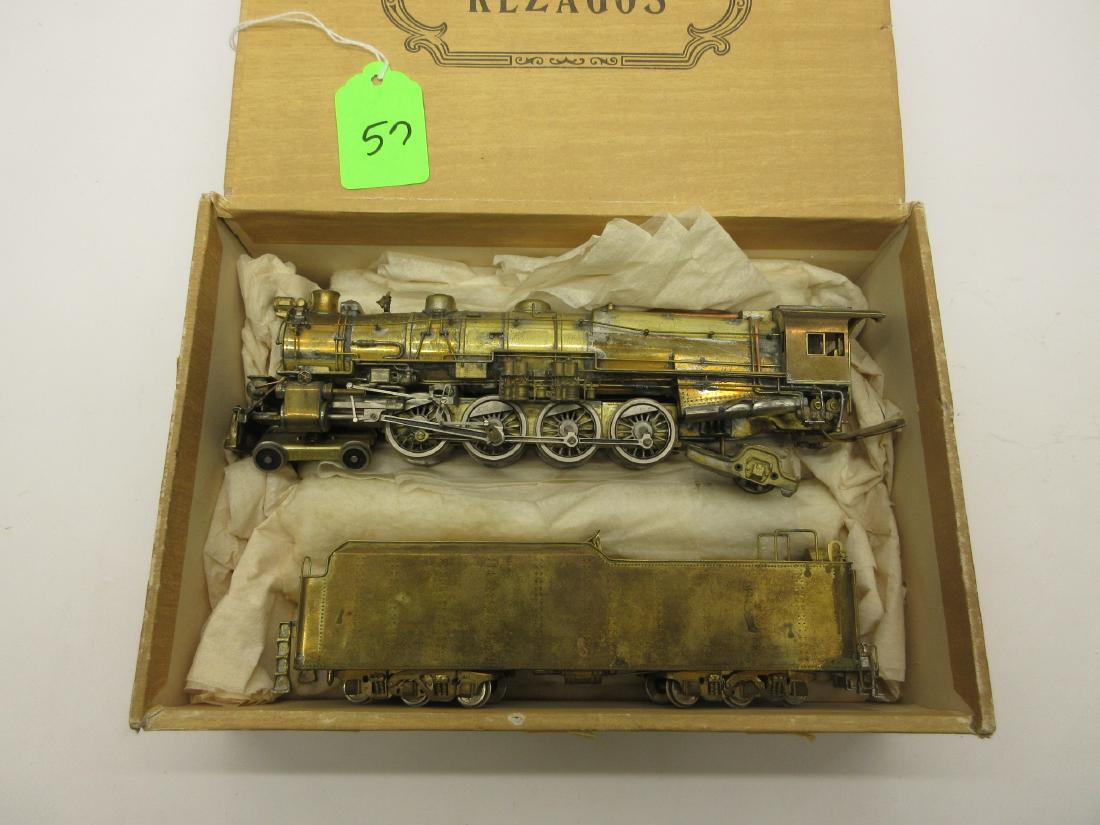BRASS PRR 4-8-2 LOCO AND TENDER HO SCALE TARNISHED: BRASS PRR 4-8-2 LOCO AND TENDER HO SCALE TARNISHED NO ORIGINSL BOX COMPLETE