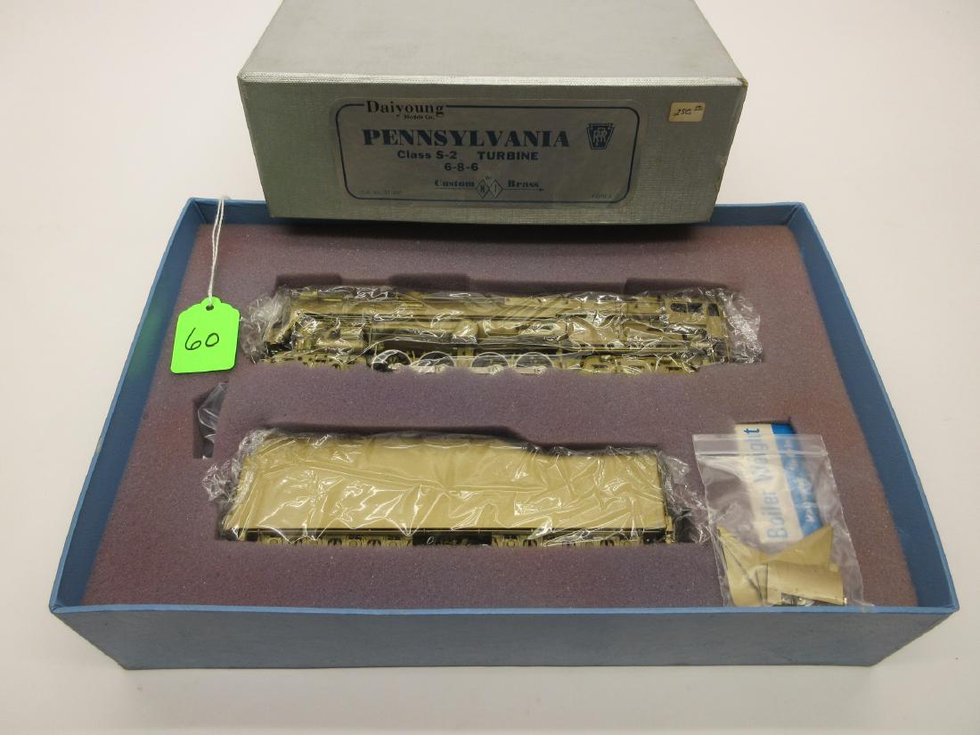CUSTOM BRASS DAIYOUNGN PRR S-2 6-8-6 TURBINE OB: CUSTOM BRASS DAIYOUNGN PRR S-2 6-8-6 TURBINE OB MINT IN BOX