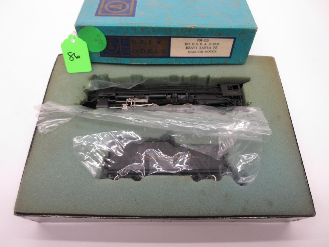FM MODELS BRASS 2-10-2 SANTA FE STYLE PAINTED FOR PRR: FM MODELS BRASS 2-10-2 SANTA FE STYLE PAINTED FOR PRR OB EXCLLENT CONDITION