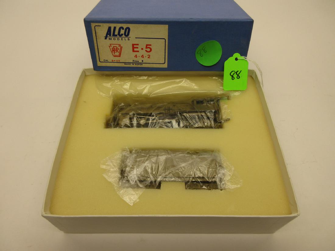 ALCO MODELS BRASS E-5 4-4-2 CAT #S-115 OB: ALCO MODELS BRASS E-5 4-4-2 CAT #S-115 OB MINT IN BOX
