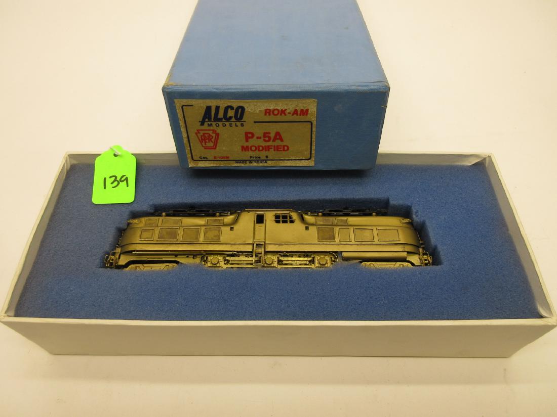 ALCO PRR P-5A MODIFIED CAT E-105M HO SCALE OB: ALCO PRR P-5A MODIFIED CAT E-105M HO SCALE OB ALITTLE TARNISHED OTHERWISE MINT CONDITION