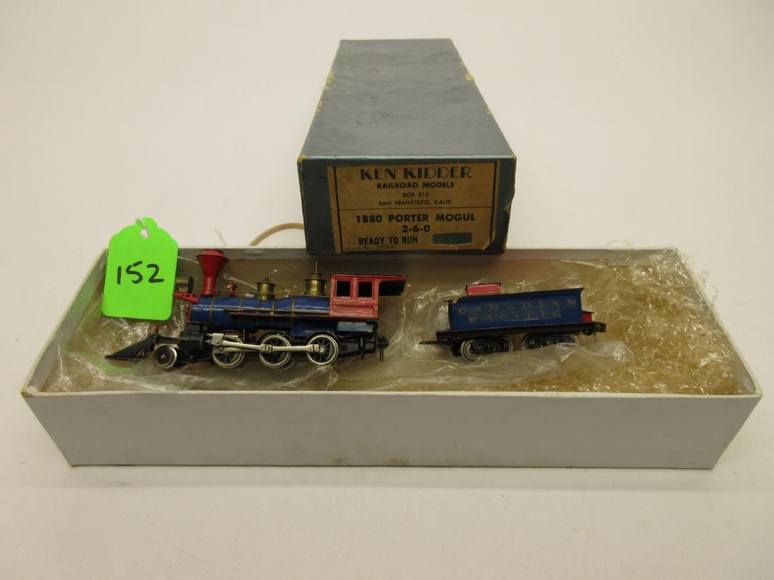 KEN KIDDER 1880 PORTER MOGUL 2-6-0 BRASS OB: KEN KIDDER 1880 PORTER MOGUL 2-6-0 BRASS OB PAINTED BUT NOT PROFESSIONALLY
