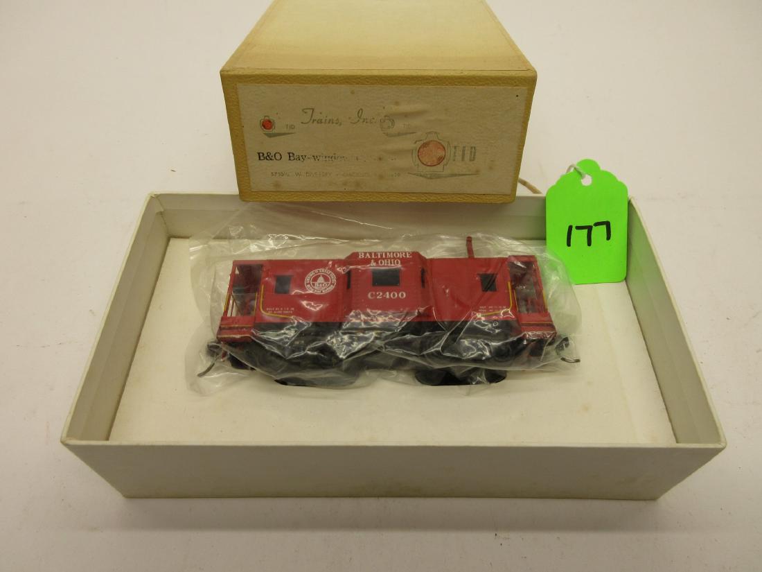 TRAINS INC. BRASS B&O BAY WINDOW CABOOSE HO SCALE OB: TRAINS INC. BRASS B&O BAY WINDOW CABOOSE HO SCALE OB MINT IN BOX
