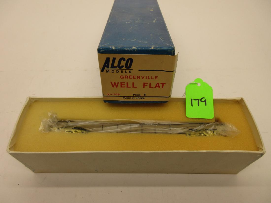 ALCO MODELS BRASS GREENVILLE WELL FLAT CAT.X-109 OB: ALCO MODELS BRASS GREENVILLE WELL FLAT CAT.X-109 OB MINT IN BOX