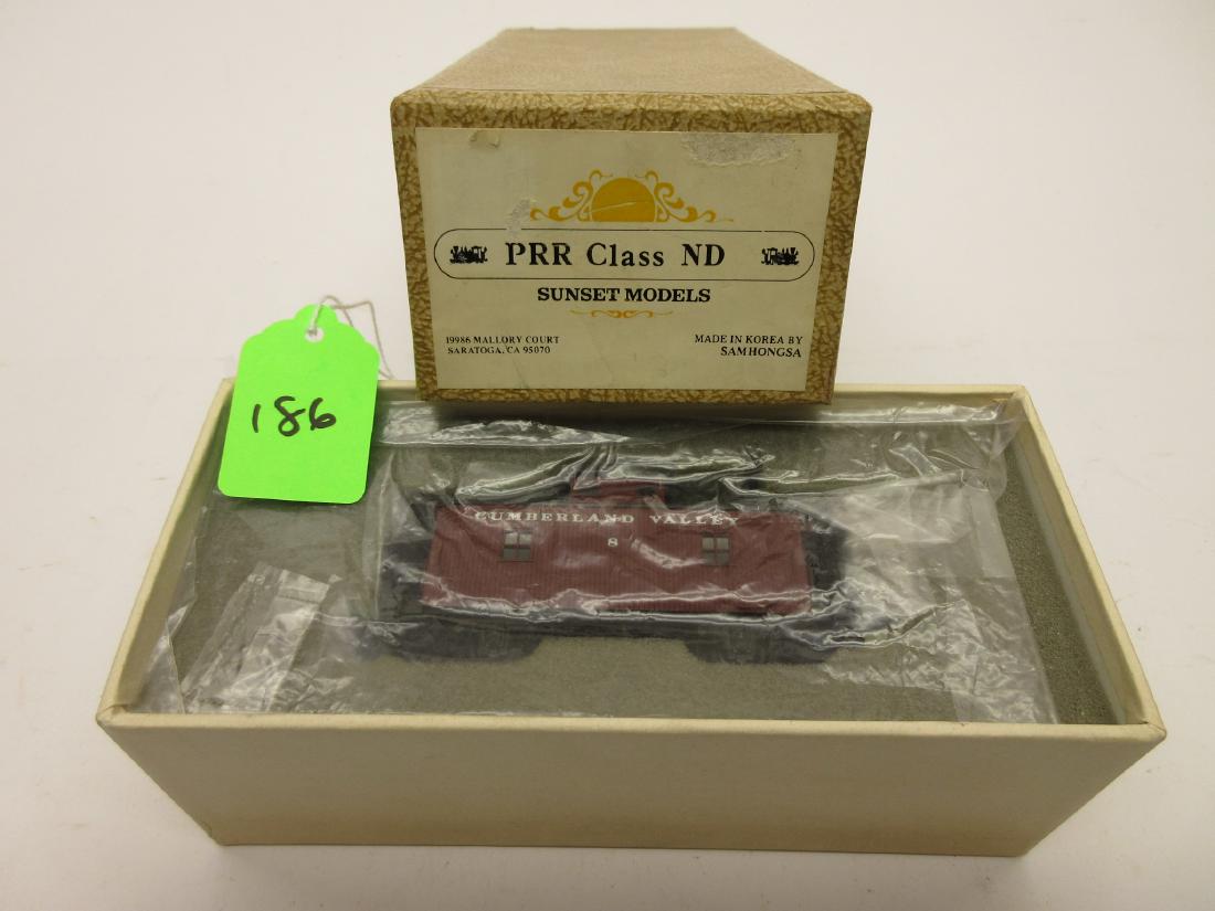 SUNSET MODELS/SAMHONGSA PRR CLASS ND BRASS CABOOSE CUST: SUNSET MODELS/SAMHONGSA PRR CLASS ND BRASS CABOOSE CUSTOM PAINTED FOR CUMBERLAND VALLEY OB