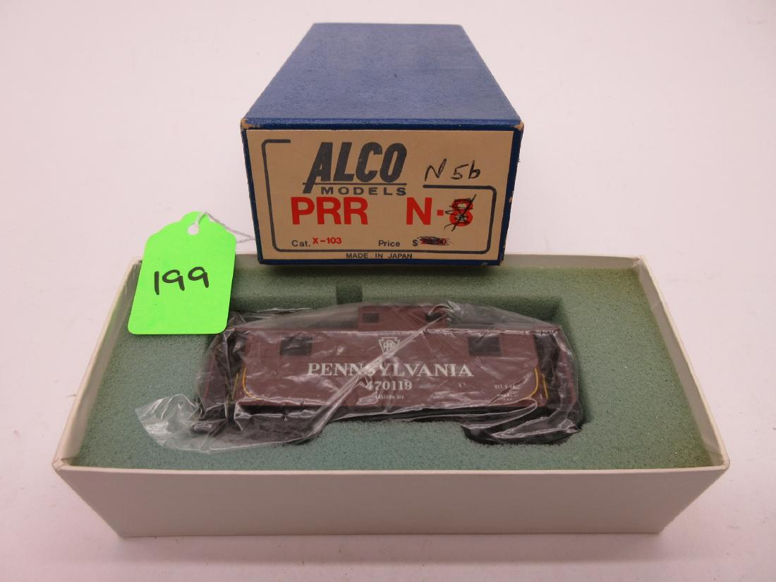 ALCO MODELS BRASS N5B PRR CABOOSE CAT X-103 OB: ALCO MODELS BRASS N5B PRR CABOOSE CAT X-103 OB