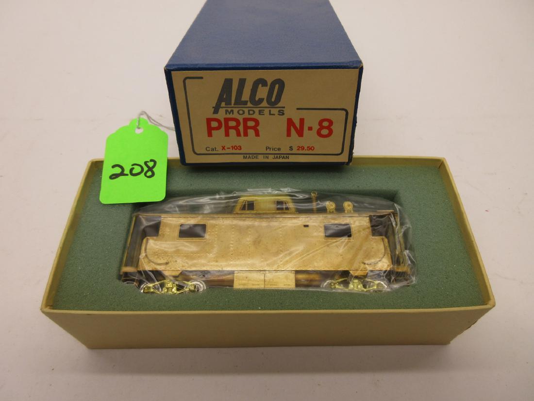 ALCO MODELS BRASS PRR N-8 CABOOSE CAT X-103 OB: ALCO MODELS BRASS PRR N-8 CABOOSE CAT X-103 OB MINT IN BOX UNPAINTED