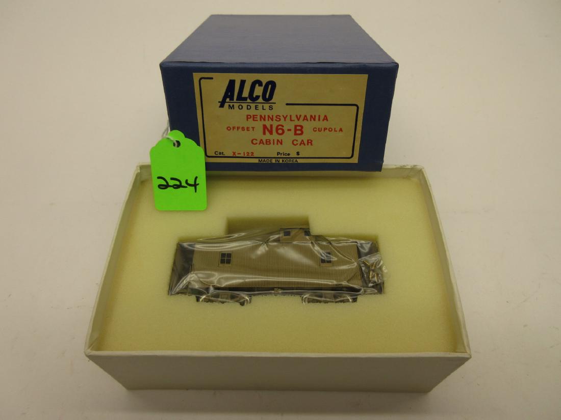 ALCO BRASS PRR N6-B CABOOSE UNPAINTED MINT IN BOX: ALCO BRASS PRR N6-B CABOOSE UNPAINTED MINT IN BOX