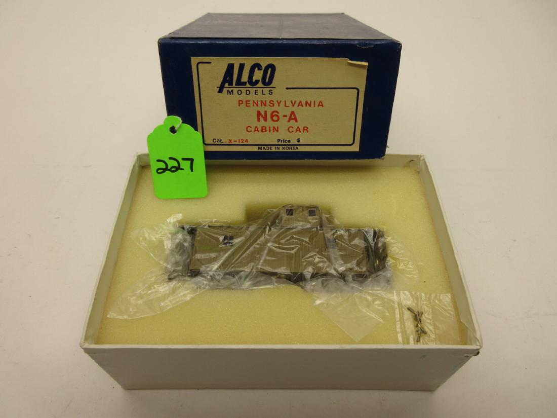 ALCO MODELS BRASS PRR N6-A CABOOSE MINT OB CAT.X-124: ALCO MODELS BRASS PRR N6-A CABOOSE MINT OB CAT.X-124