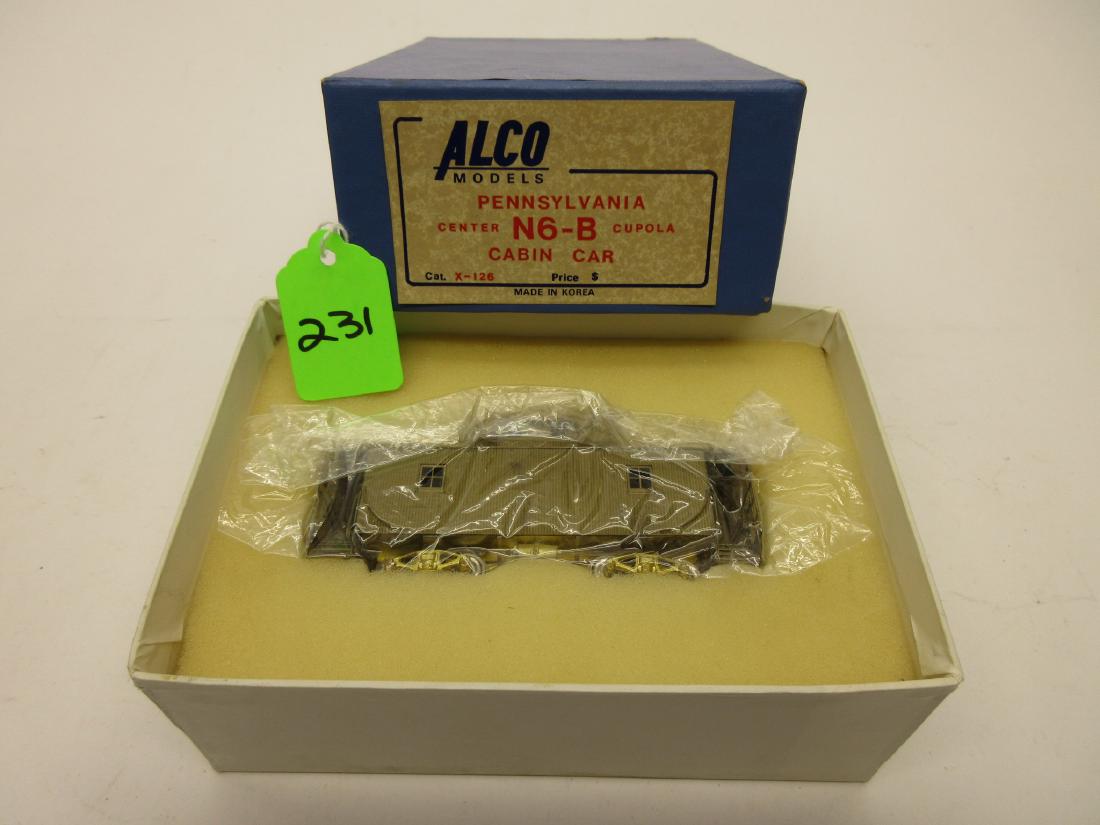 ALCO MODELS BRASS PRR N-6B UNPAINTED MINT IN BOX: ALCO MODELS BRASS PRR N-6B UNPAINTED MINT IN BOX CAT X-126