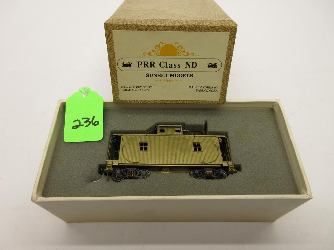 SUNSET MODELS SAMHONGSA BRASS PRR CLASS ND CABOOSE OB: SUNSET MODELS SAMHONGSA BRASS PRR CLASS ND CABOOSE OB MINT IN BOX