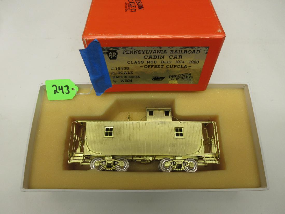 O SCALE BRASS PRECISION SCALE PRR CABIN CAR CLASS N6B: O SCALE BRASS PRECISION SCALE PRR CABIN CAR CLASS N6B LIKE NEW IN BOX UNPAINTED