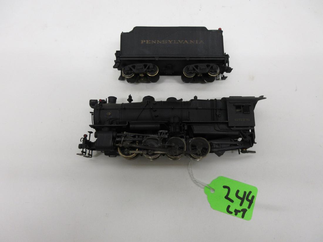 HO SCALE BRASS PRR 0-8-0 MAKER UNKNOWN: HO SCALE BRASS PRR 0-8-0 MAKER UNKNOWN OLDER STYLE OPEN FRAME MOTOR NICELY PAINTED EXCELLENT CONDITION