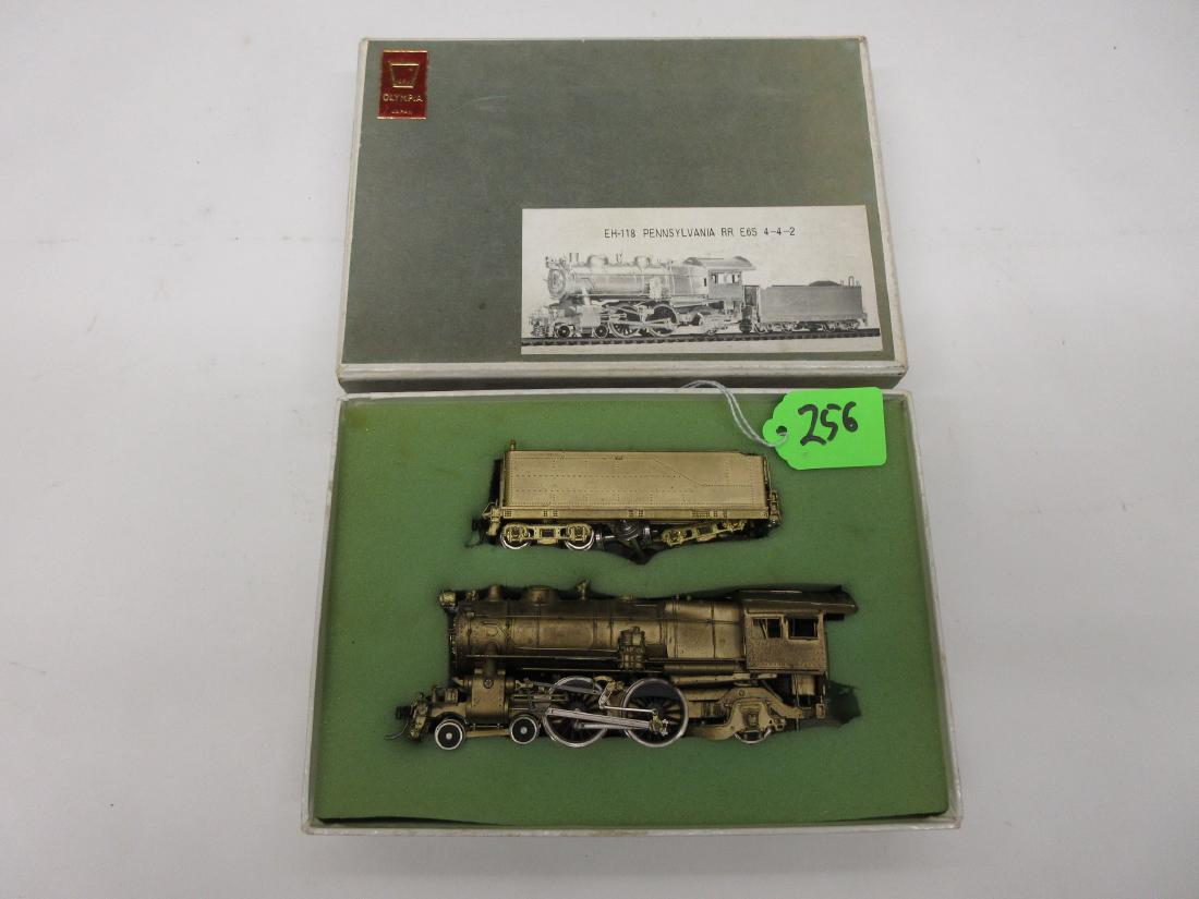 GEM MODELS BRASS 4-4-2 PRR ATLANTIC TENDER HAS 1 BROKEN: GEM MODELS BRASS 4-4-2 PRR ATLANTIC TENDER HAS 1 BROKEN TRUCK SOME TARNISH