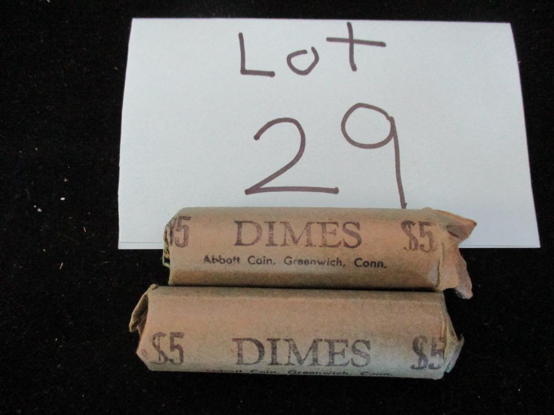 2PC Assorted Rolled Roosevelt Dimes (1 of 1)