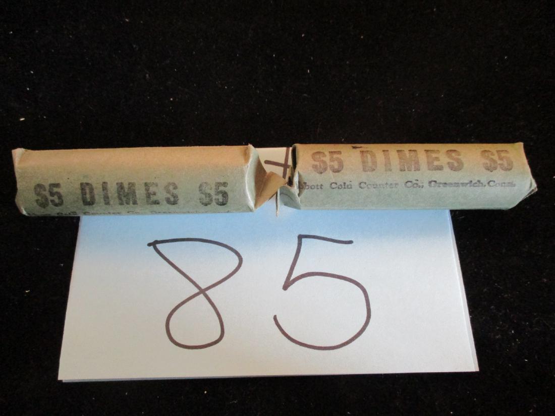 2PC Rolled Mixed Silver Dimes 1946-1952 (1 of 1)