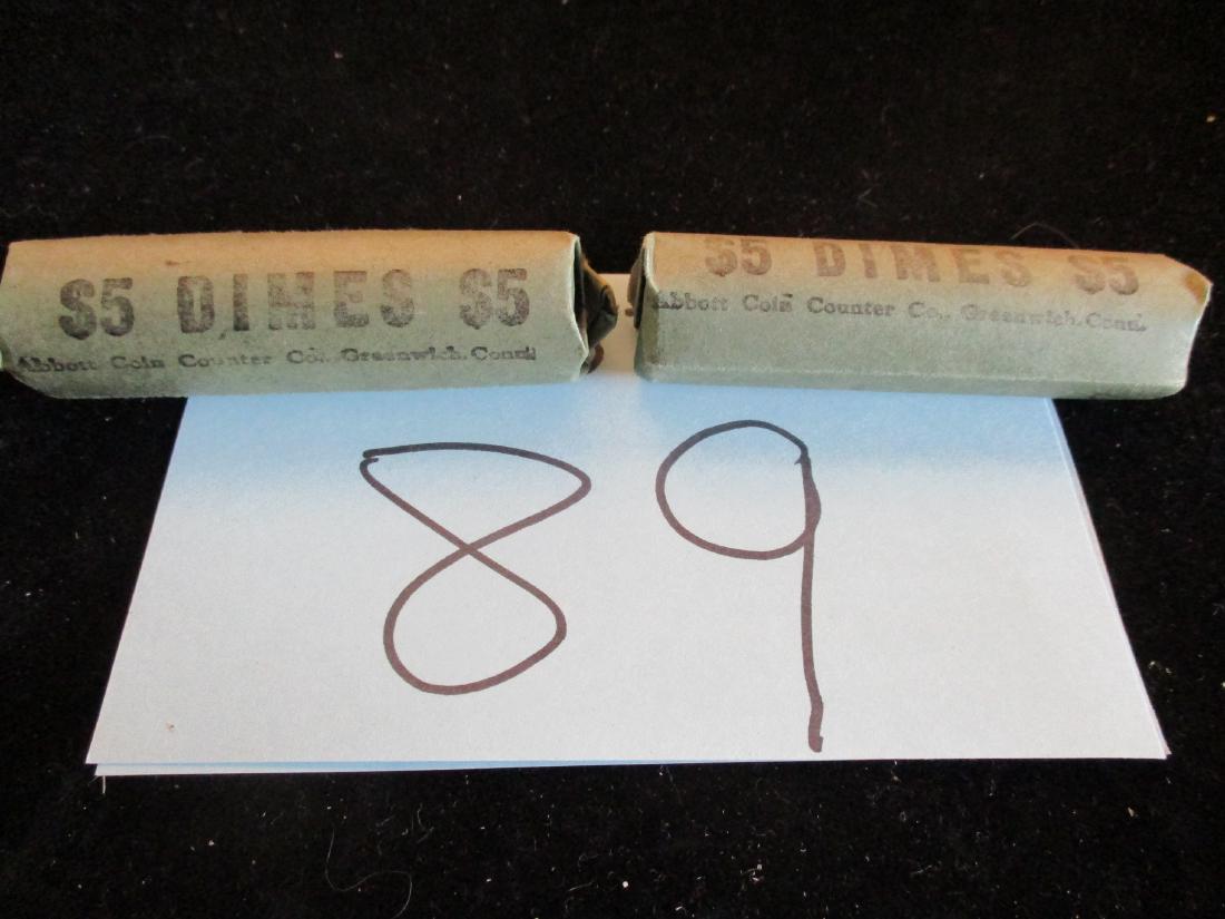 2PC Rolled Mixed Silver Dimes 1964 (1 of 1)