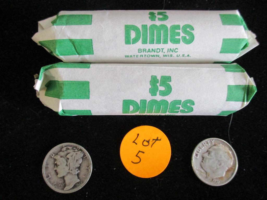 2 Rolls Silver Dimes (1 of 1)