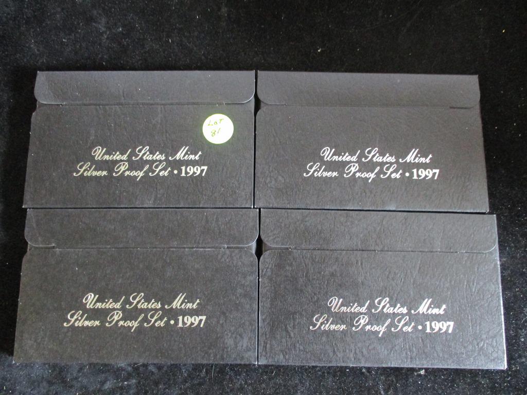 4PC 1997 Silver Proof Sets (1 of 1)