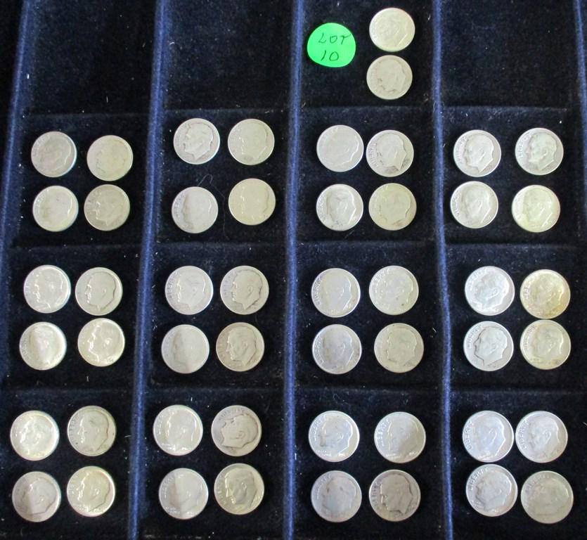 50PC Assorted Roosevelt Dimes $5 Face (1 of 14)