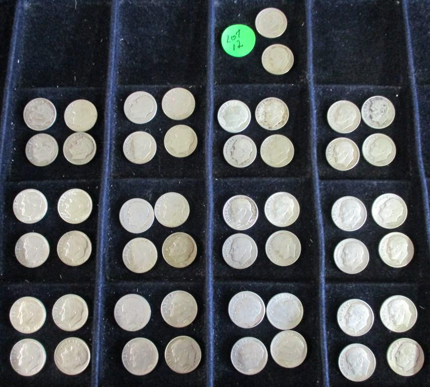 50PC Assorted Roosevelt Dimes $5 Face (1 of 14)