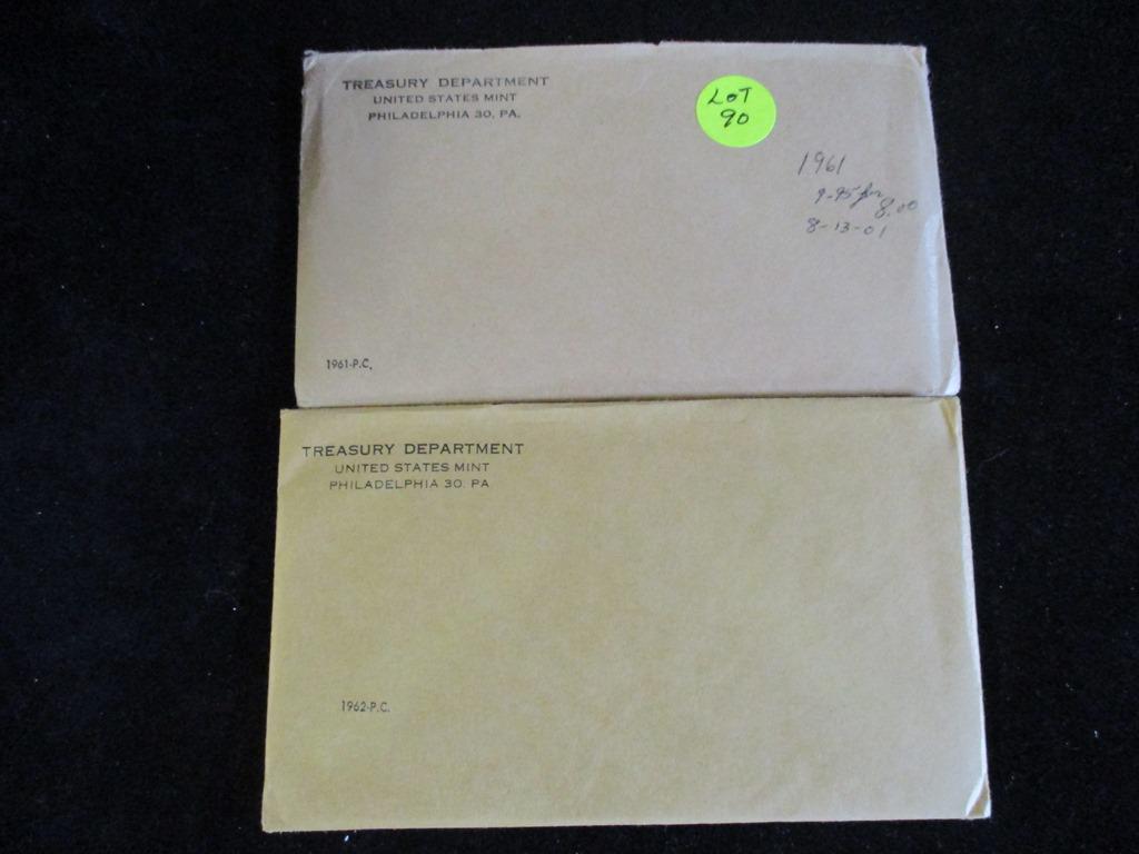 2PC 1961, 1962 Proof Sets (1 of 2)