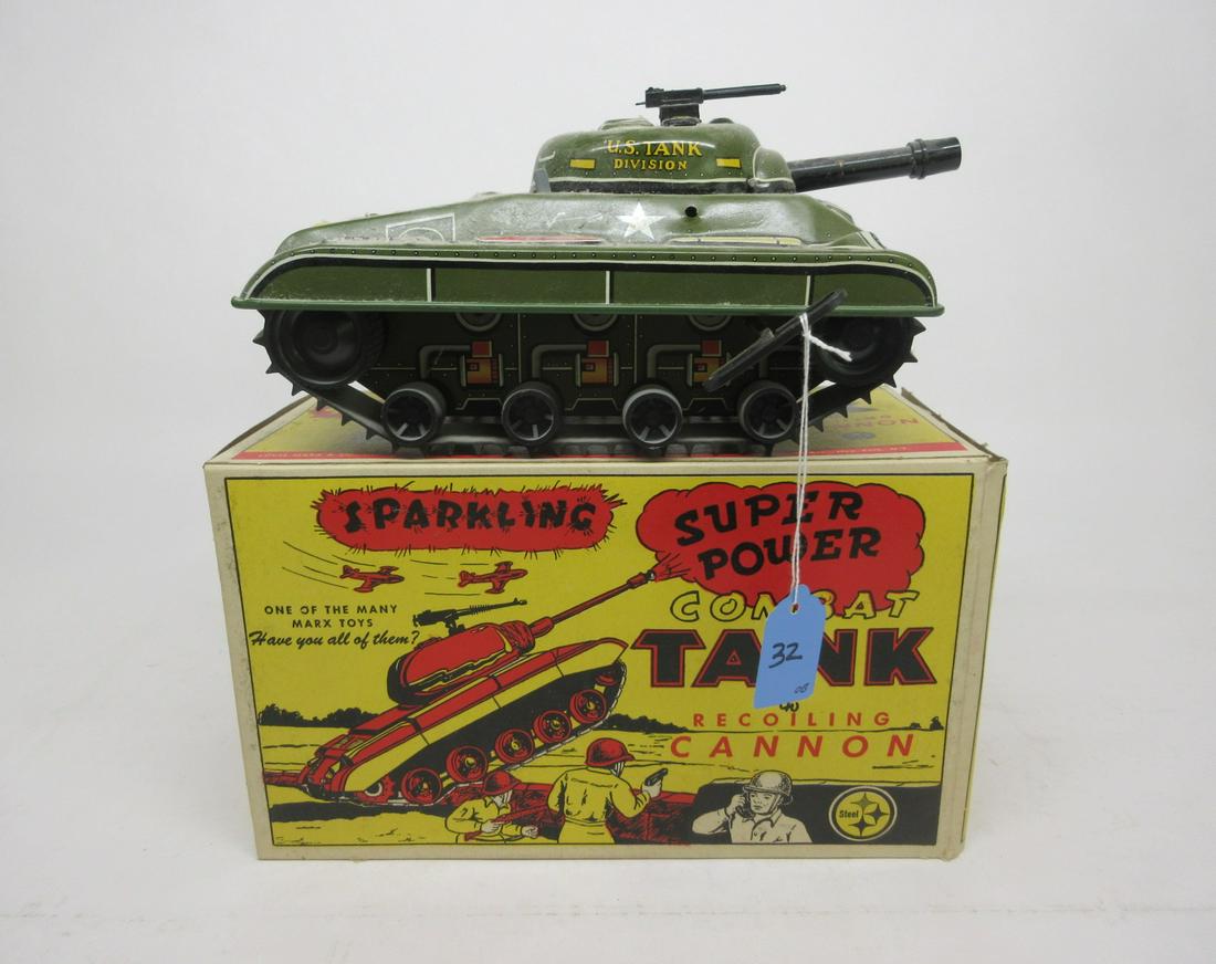 MARX SUPER POWER COMBAT TANK OB (1 of 1)