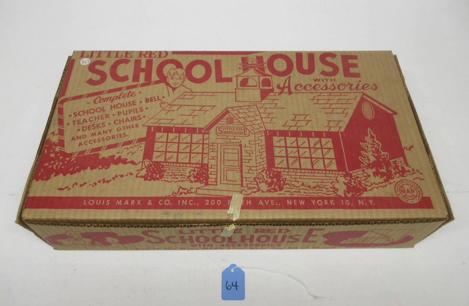MARX LITTLE RED SCHOOLHOUSE PLAYSET OB (1 of 15)