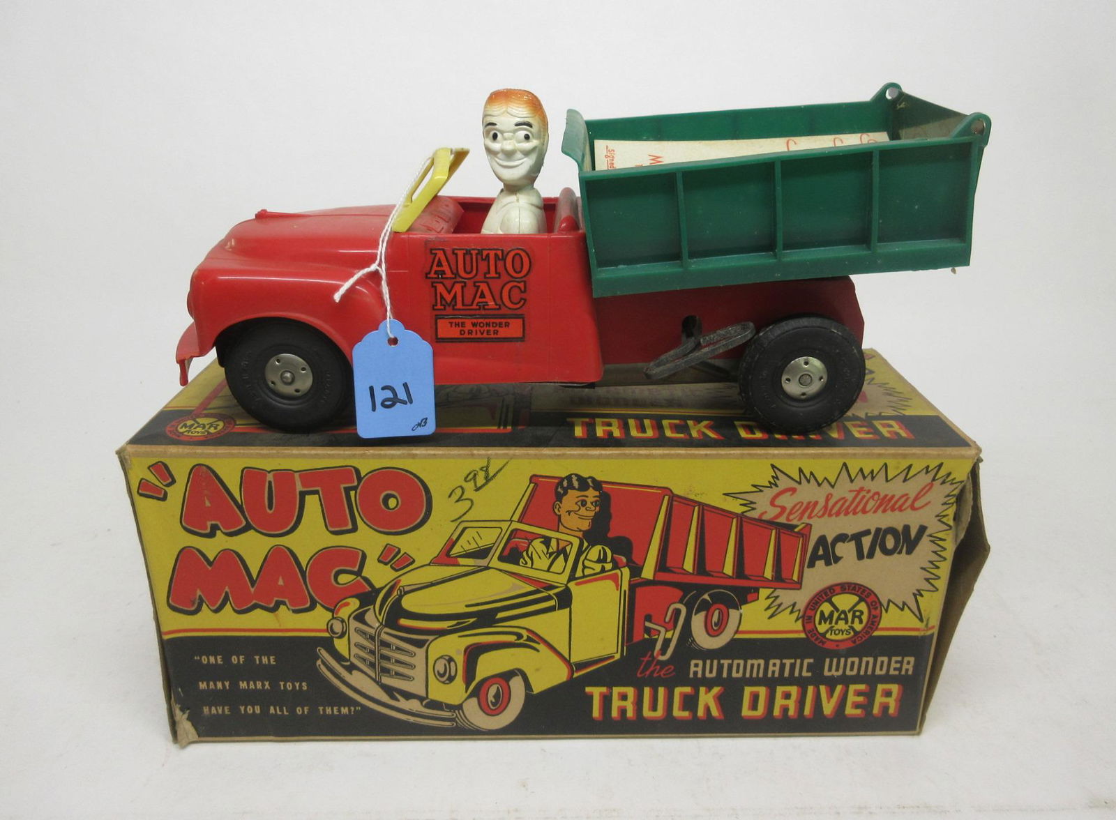 MARX "AUTOMAL" TRUCK DRIVER WIND-UP TOY OB (1 of 1)