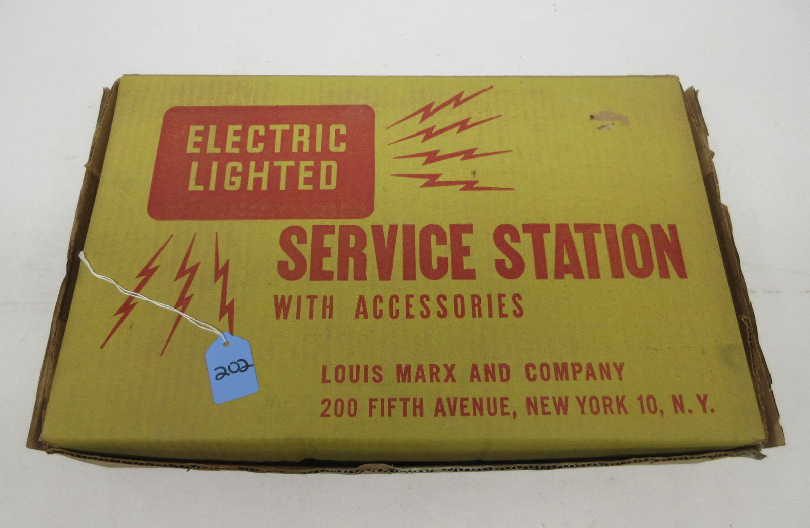 MARX ELECTRIC LIGHTED SERVICE STATION IN OB (1 of 5)