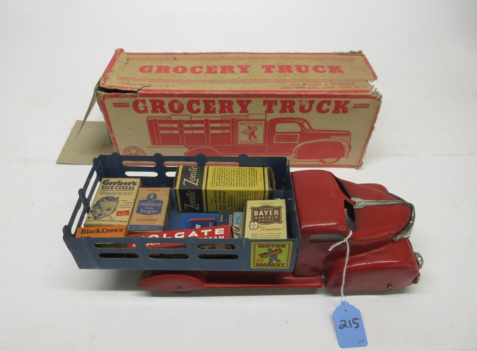 MARX MOTAR MARTEGT DELIVERY TRUCK WITH CARGO & PARTIAL (1 of 1)