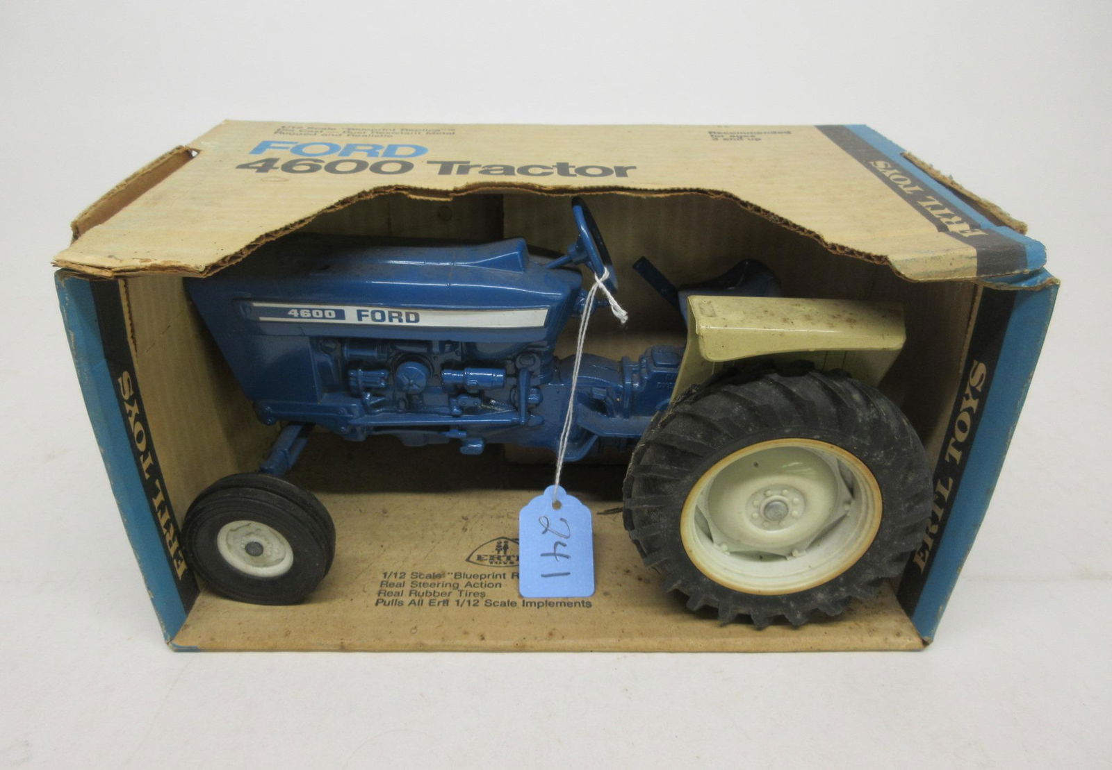 ERTL 1/12 SCALE FORD 4600 TRACTOR W/WORKING 3 POINT (1 of 1)