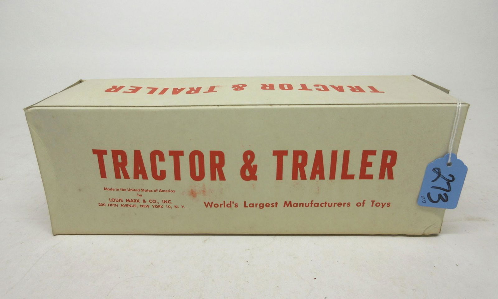 MARX TRACTOR & TRAILER SET UNOPENED (1 of 1)