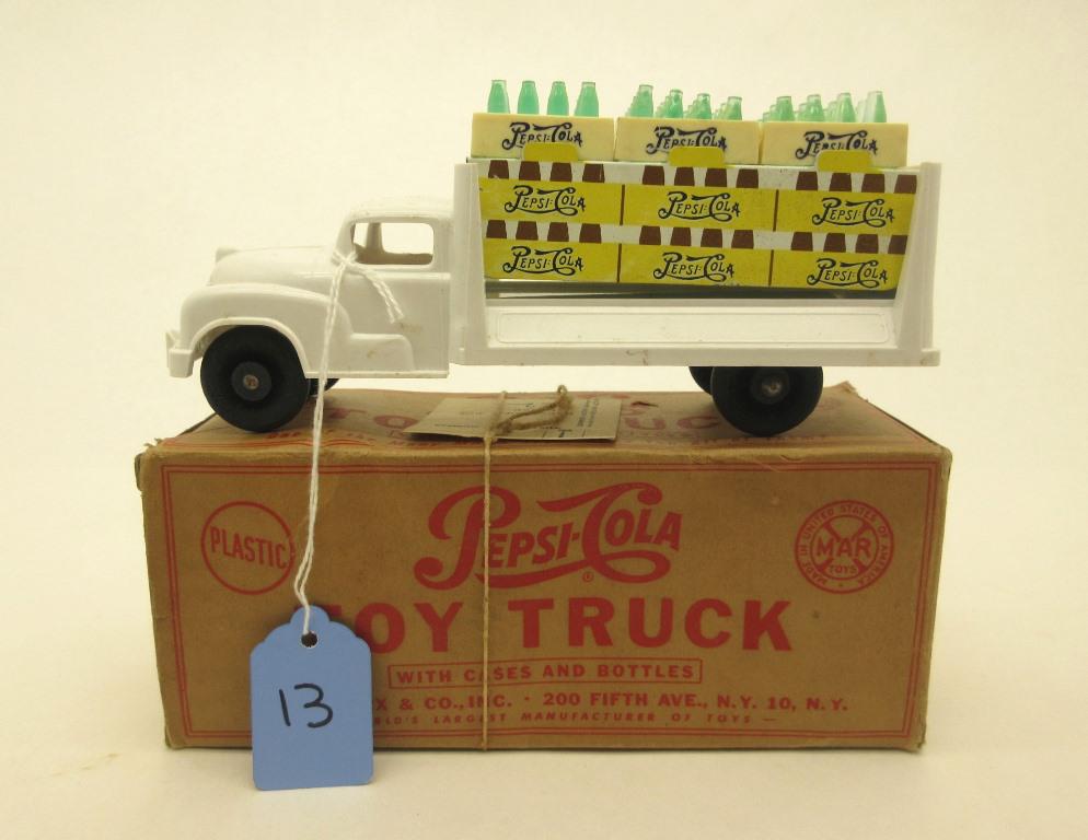 MARX 7 1/2" PLASTIC PEPSI COLA TRUCK OB (1 of 4)