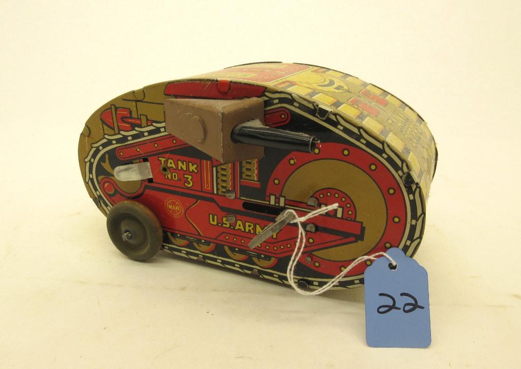 MARX TANK CORPS #3 8" TANK (1 of 4)