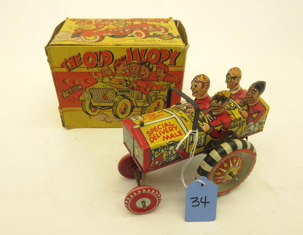 MARX "THE OLD JALOPY" TIN WIND-UP CAR OB (1 of 4)