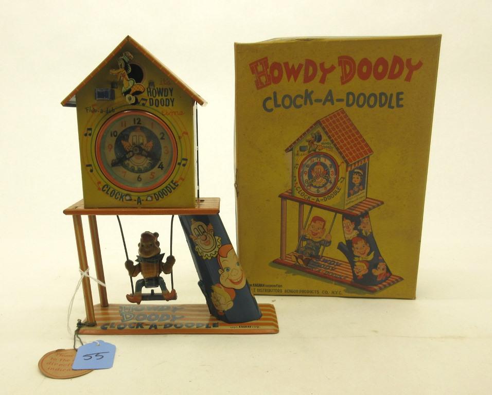 BENGOR PRODUCTS HOWDY DOODY "CLOCK-A DOODLE" CLOCK OB (1 of 5)