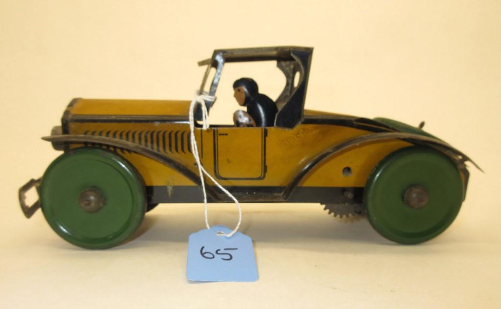 MARX PREWAR STUTZ ROADSTER TIN WIND-UP 9" LONG (1 of 5)