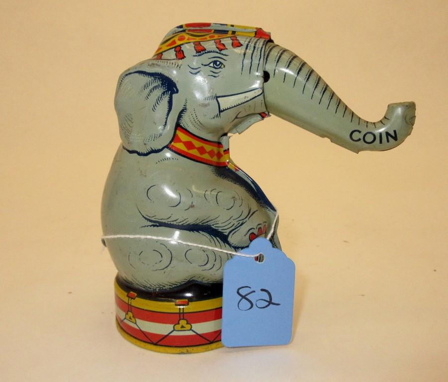 CHEIN CIRCUS ELEPHANT TIN BANK (1 of 4)
