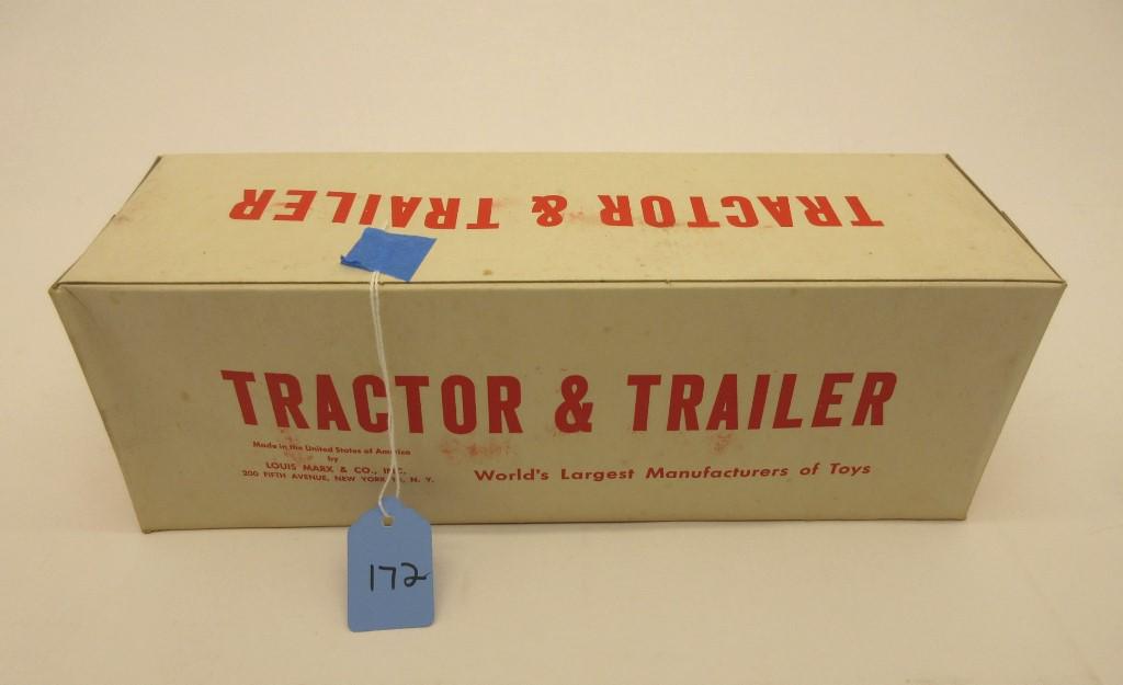 MARX TRACTOR & TRAILER SET - UNOPENED BOX (1 of 2)