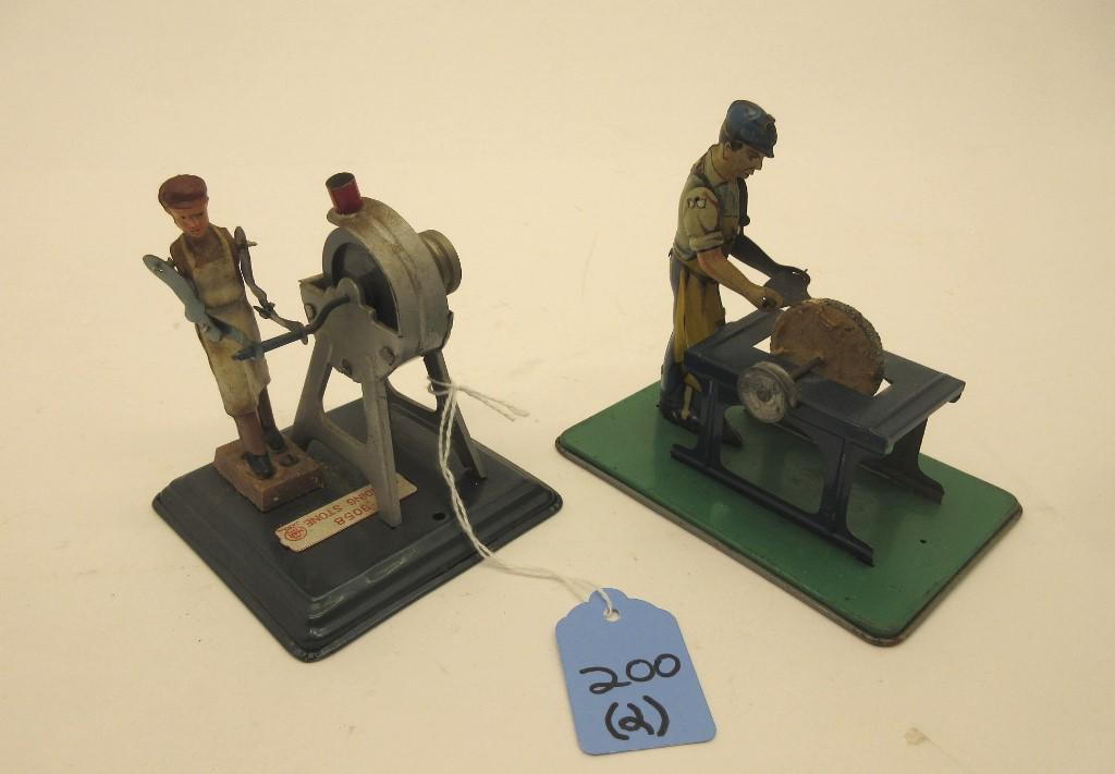 (2) MARX & OTHER BELT DRIVEN TIN MECH TOYS (1 of 4)