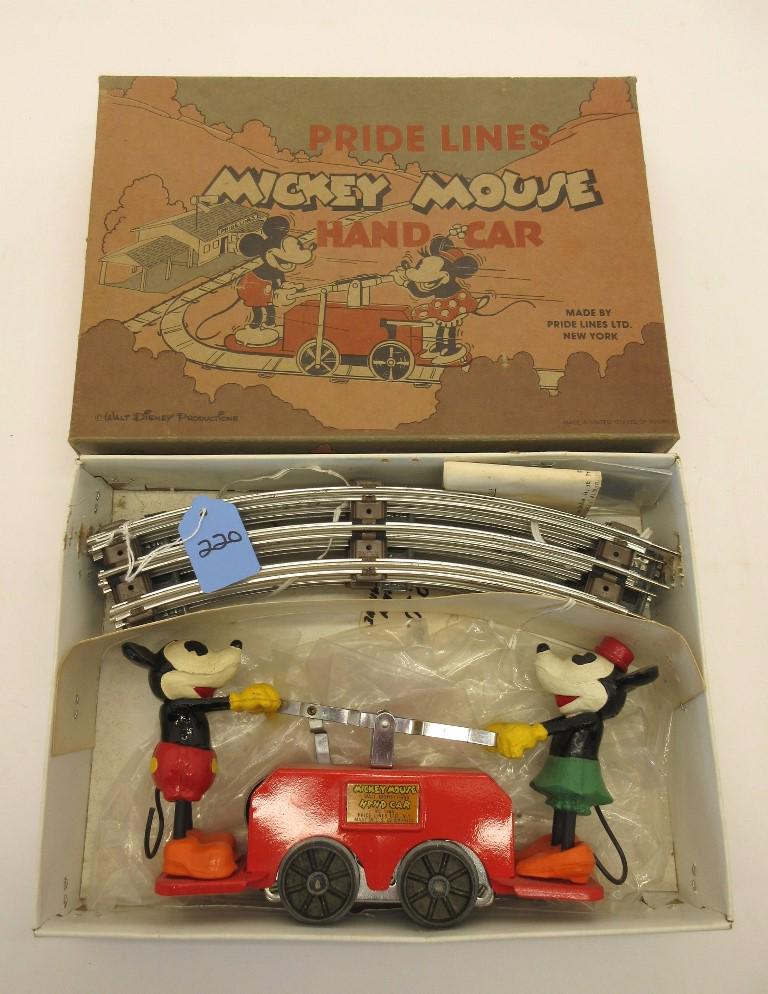 PRIDE LINES MICKEY MOUSE HANDCAR #1100 OB (1 of 3)