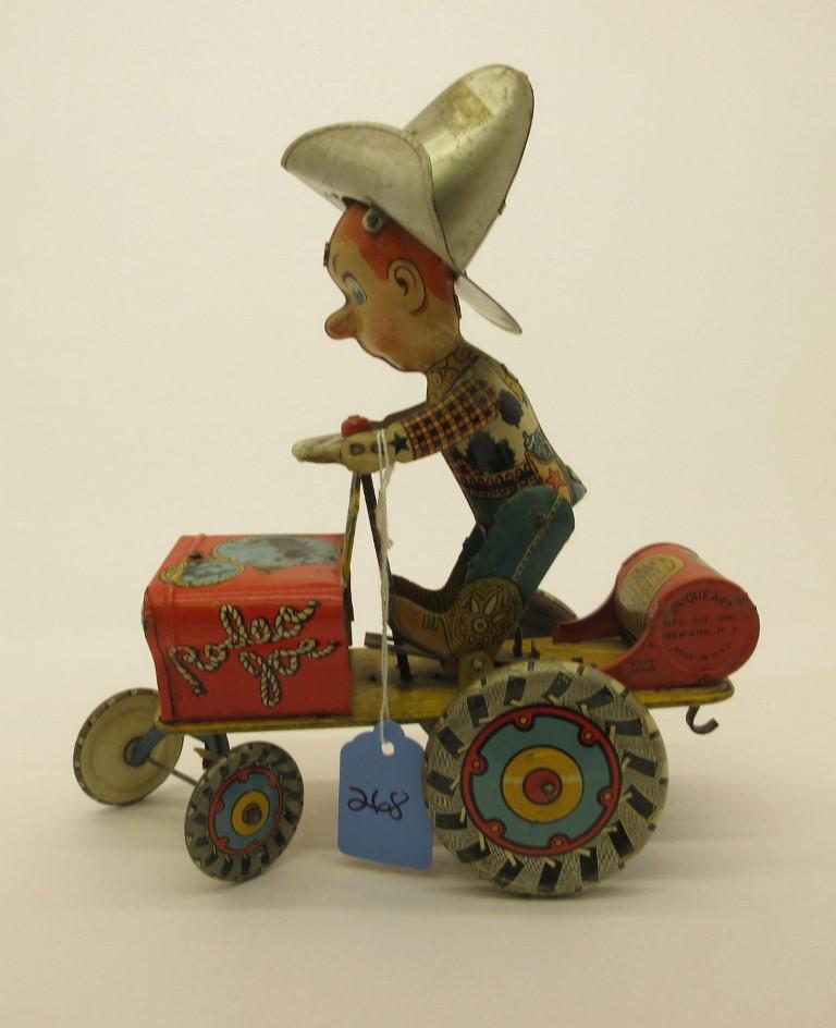 UNIQUE ART RODEO JOE WIND-UP CAR: UNIQUE ART RODEO JOE WIND-UP CAR