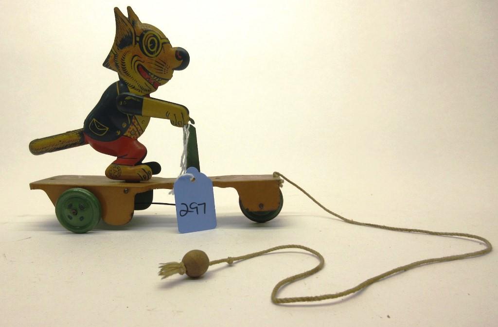 CHEIN TIN LITHO CAT PULL TOY (1 of 3)